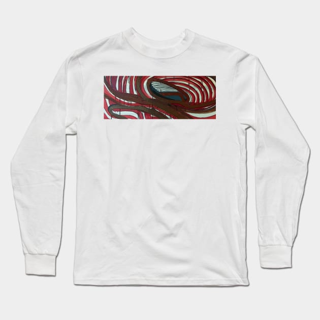 open-cast posterized edges Long Sleeve T-Shirt by paulsummers2014